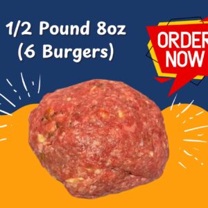 Juicy 1/2 Pound 6 Burgers