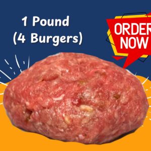 1 Pound Handmade AAA Lean Burgers – Thick and Juicy Gourmet Patties
