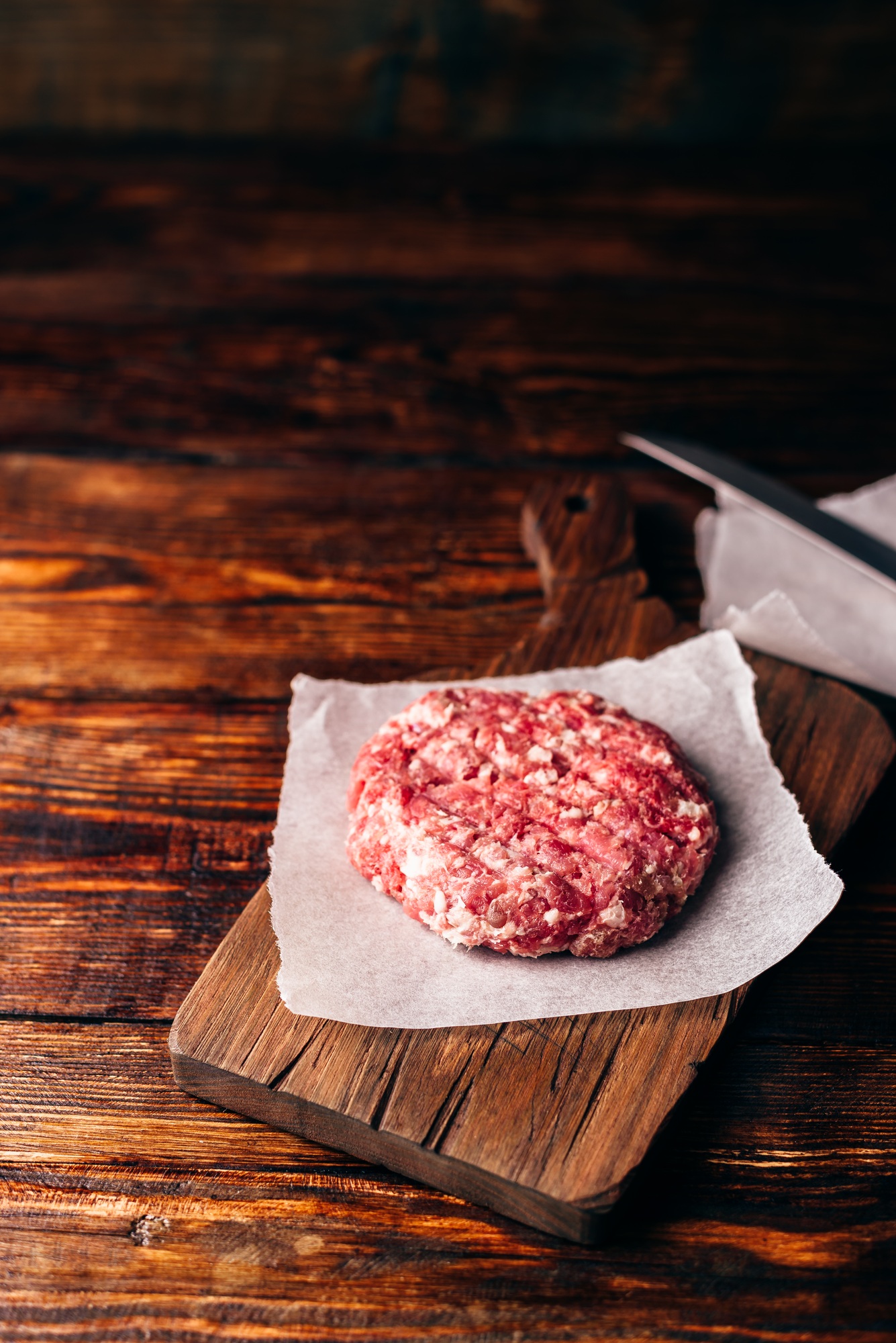 Raw Beef Patty for Burger.